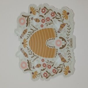 $2 Add-on Vinyl Sticker Honey Bee Hive and Flowers Gingerber Moda Fabrics